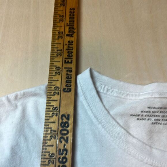 Worldwide Youth Men T-Shirt‎ XL White WWY Earth Atlas 100,000 Followers - Picture 2 of 5